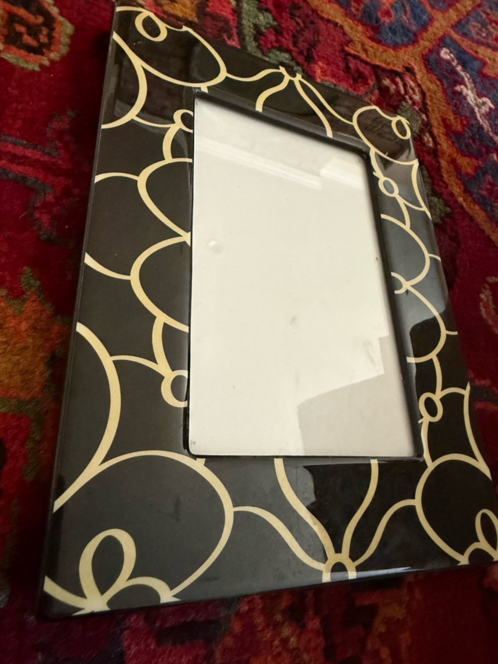 VTG famed department store Biba of London lacquer picture frame art deco